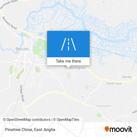 Pinetree Close map