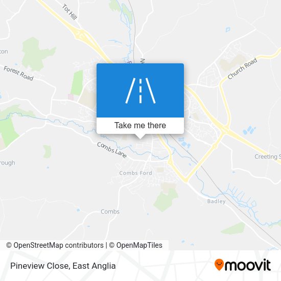 Pineview Close map