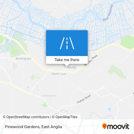 Pinewood Gardens map