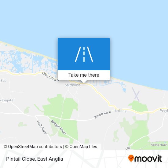 Pintail Close map