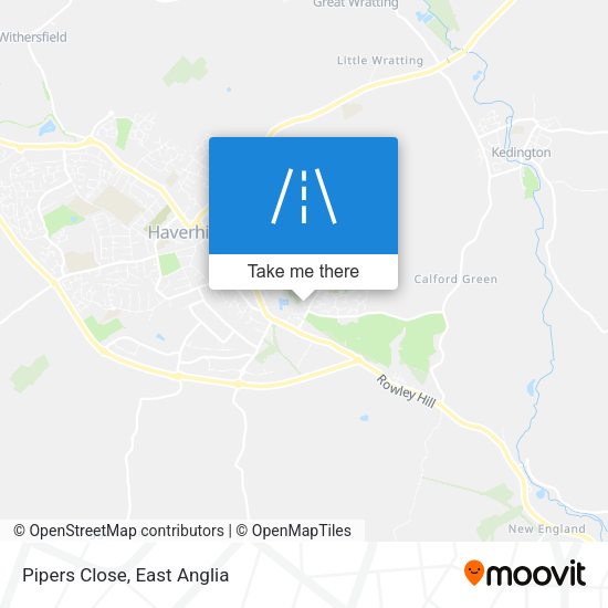 Pipers Close map