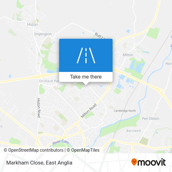 Markham Close map