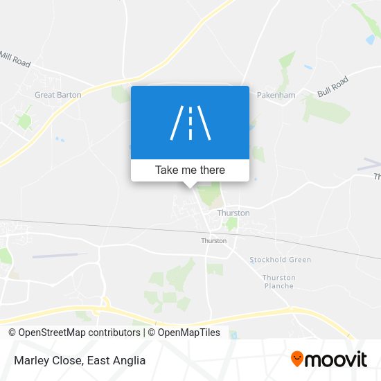Marley Close map