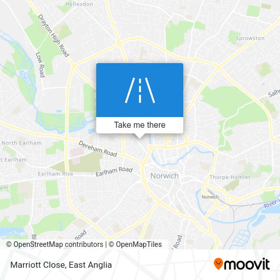 Marriott Close map