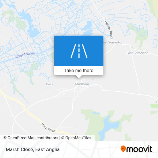 Marsh Close map
