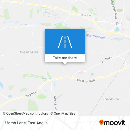 Marsh Lane map