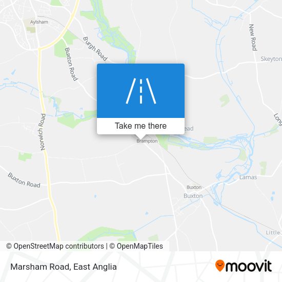 Marsham Road map