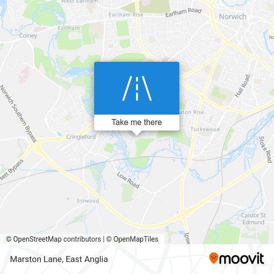 Marston Lane map