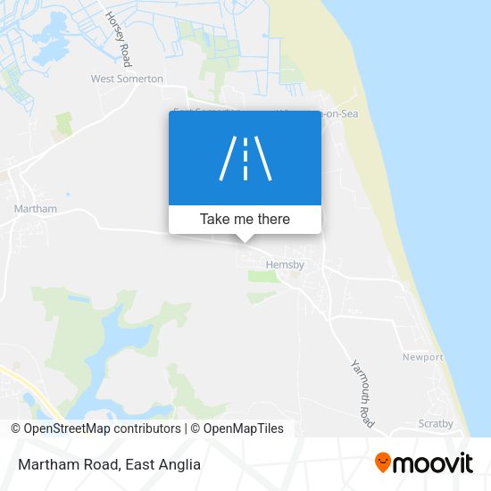 Martham Road map
