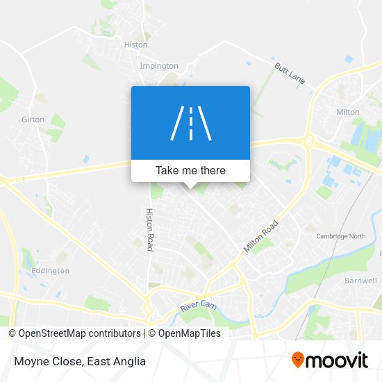 Moyne Close map