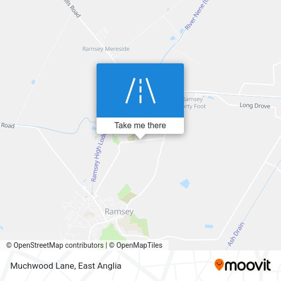 Muchwood Lane map