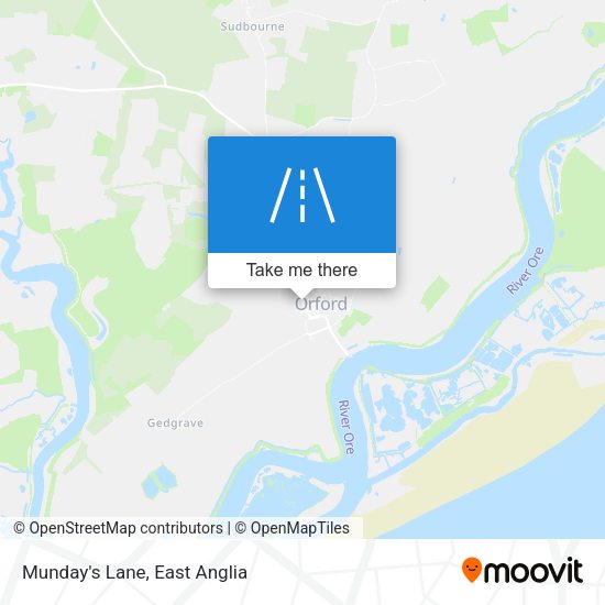 Munday's Lane map