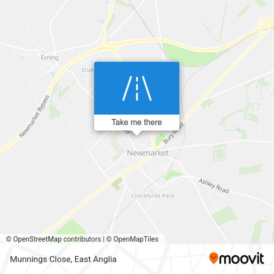 Munnings Close map