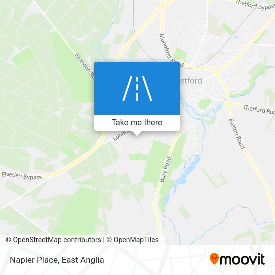 Napier Place map