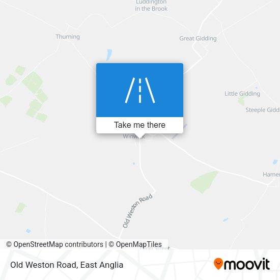 Old Weston Road map
