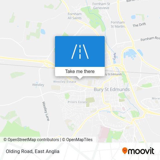 Olding Road map