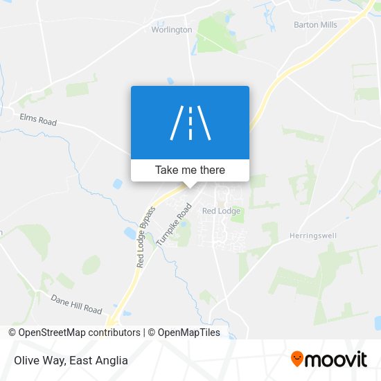 Olive Way map