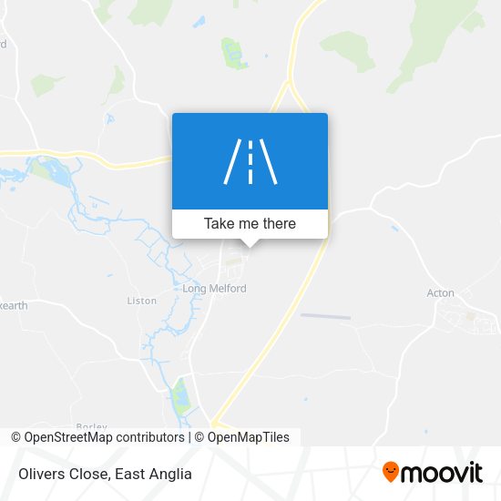 Olivers Close map