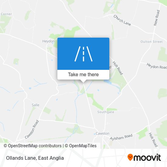Ollands Lane map
