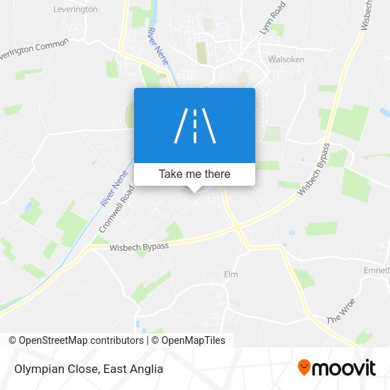 Olympian Close map