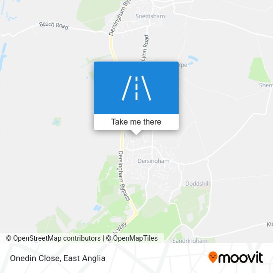 Onedin Close map