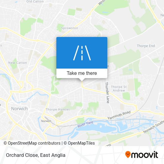 Orchard Close map