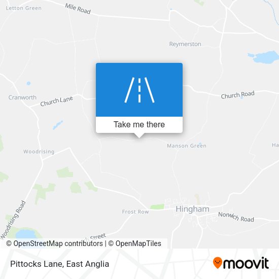 Pittocks Lane map