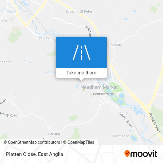 Platten Close map