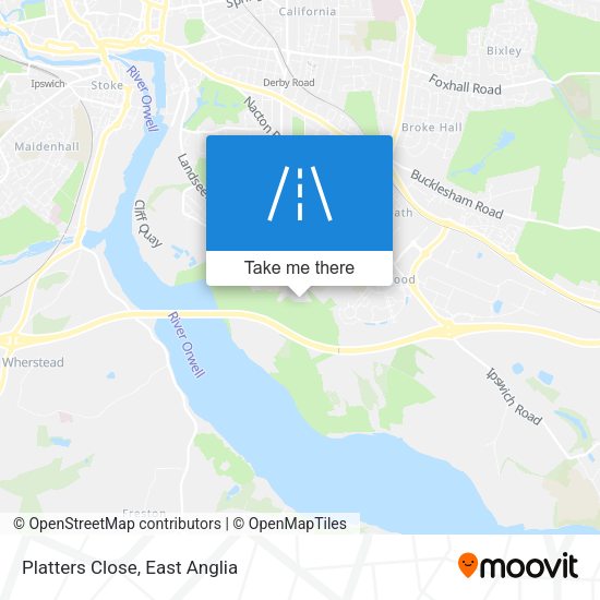 Platters Close map