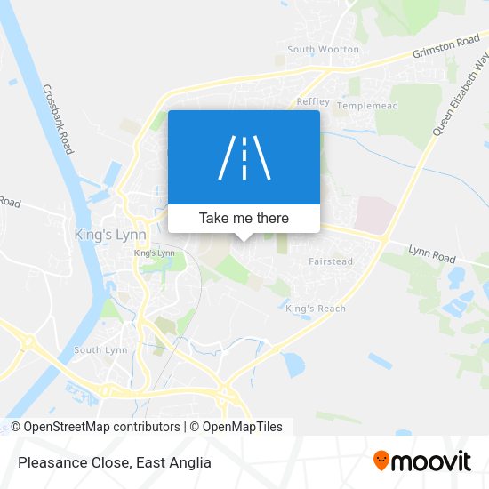Pleasance Close map