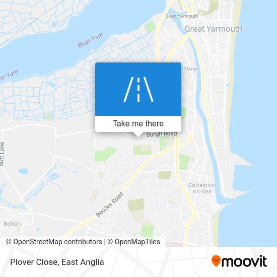 Plover Close map