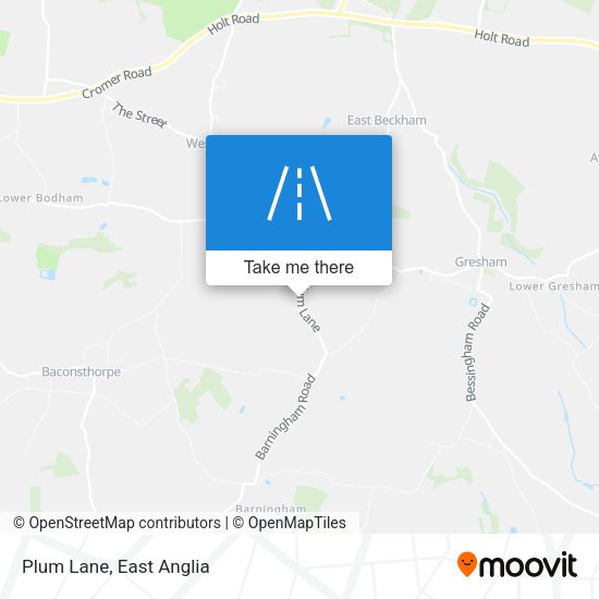Plum Lane map