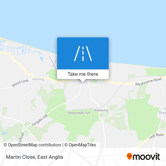 Martin Close map