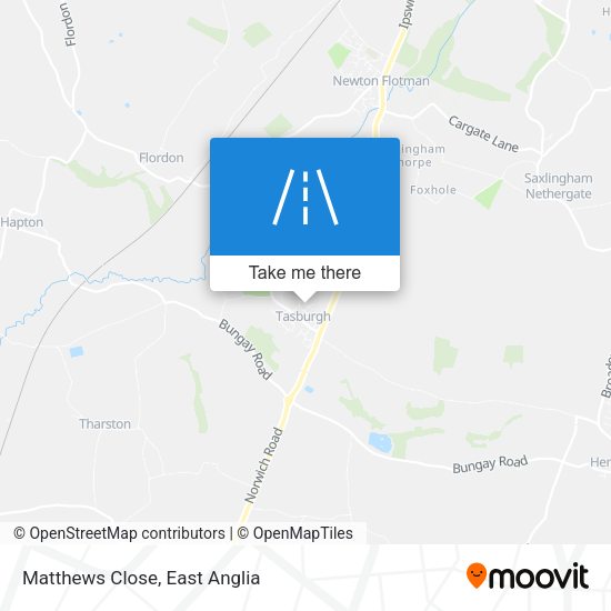 Matthews Close map