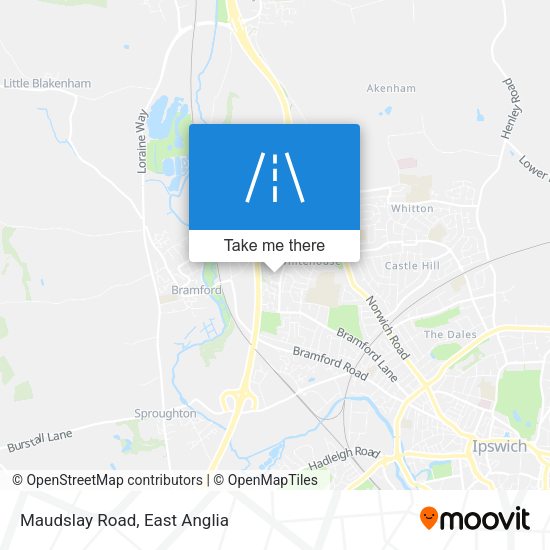 Maudslay Road map