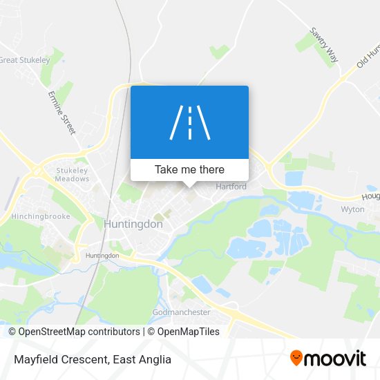 Mayfield Crescent map