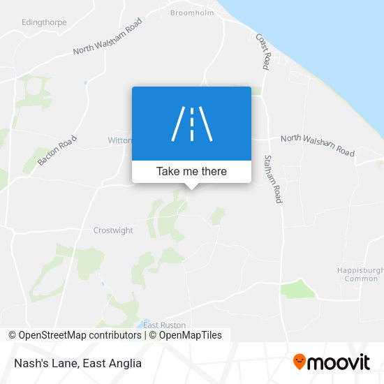 Nash's Lane map