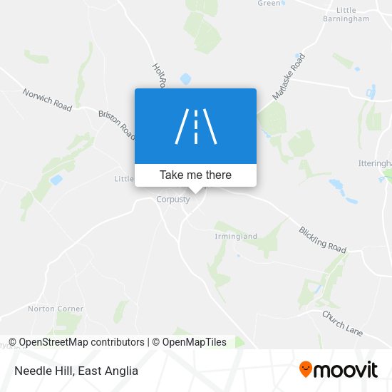 Needle Hill map