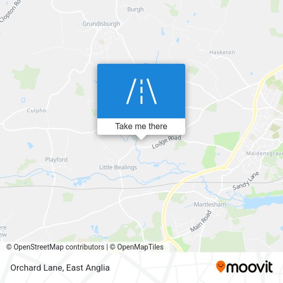 Orchard Lane map