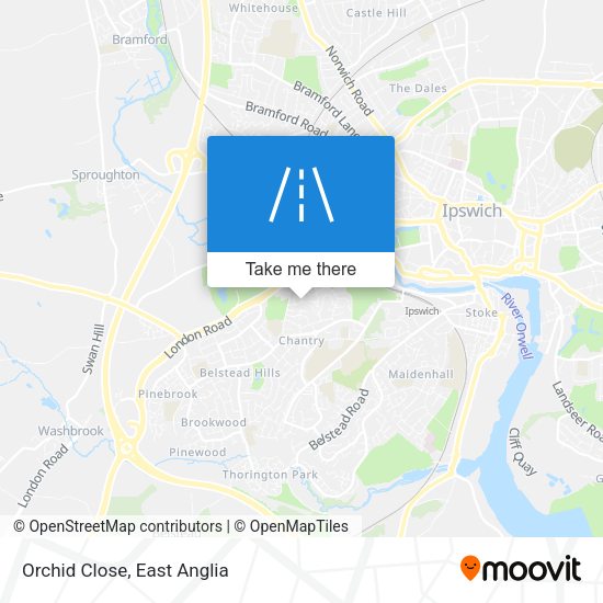 Orchid Close map