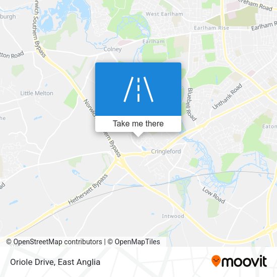 Oriole Drive map