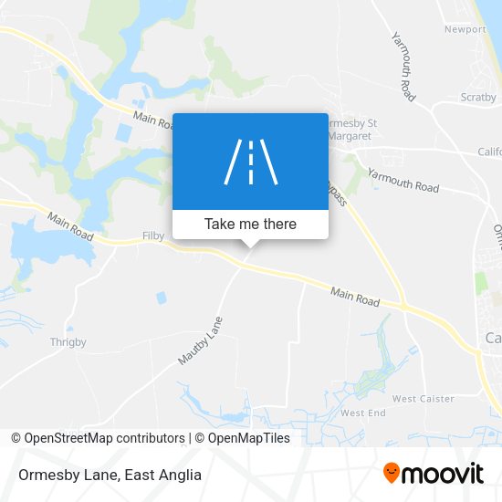 Ormesby Lane map