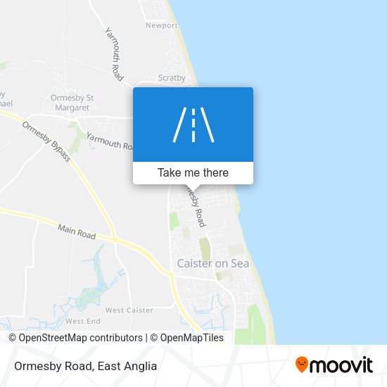 Ormesby Road map