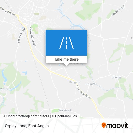 Orpley Lane map