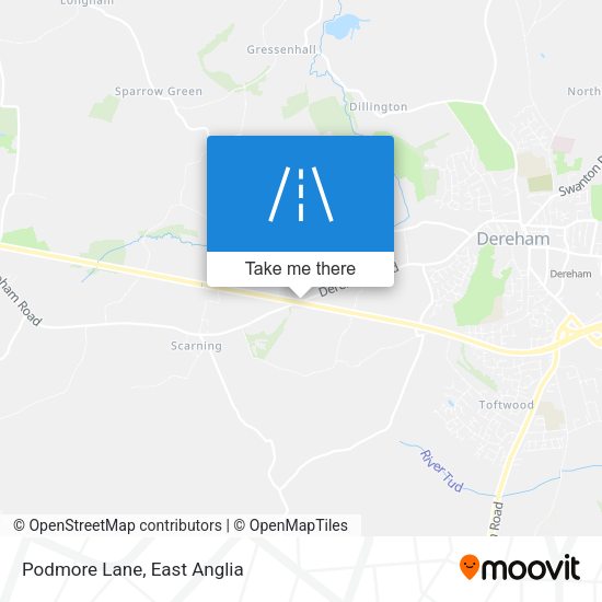 Podmore Lane map