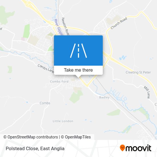 Polstead Close map