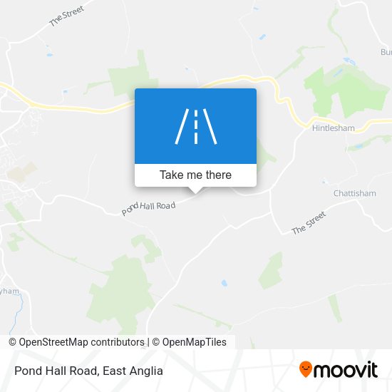 Pond Hall Road map