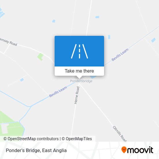 Ponder's Bridge map