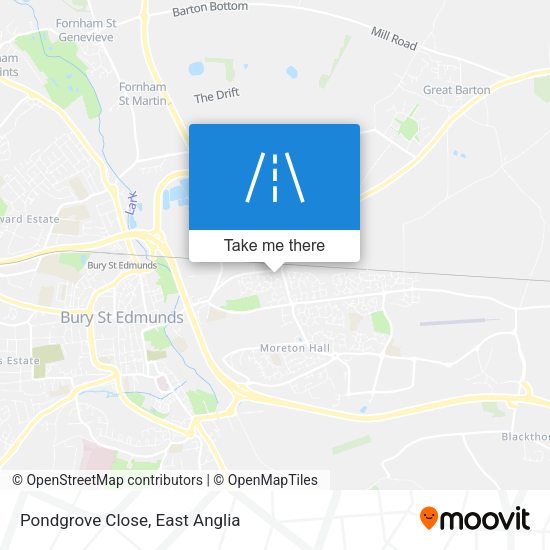 Pondgrove Close map
