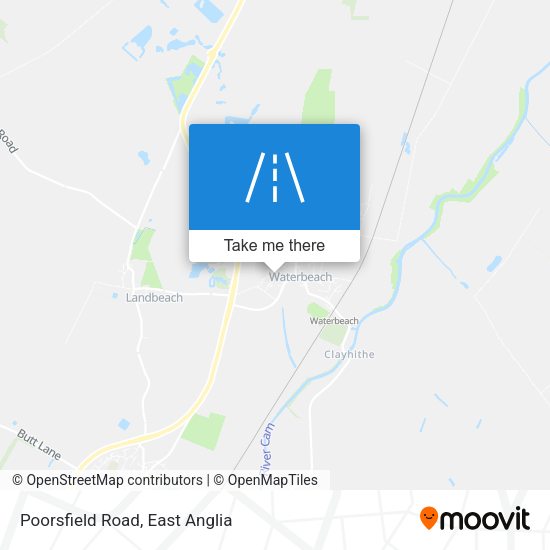 Poorsfield Road map